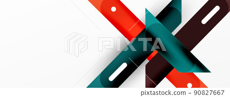 Vector geometric abstract background 90827667