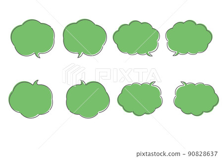 Green cloud balloon 8-piece set 90828637
