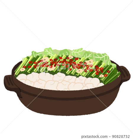 Illustration of motsu-nabe 90828732
