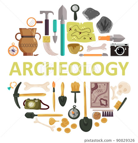 Archaeology icon set vector isolated illustration Archaeology icon set vector isolated illustration 90829326