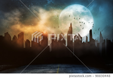 abandon city ruins apocalypse concept abandon city ruins apocalypse concept 90830448