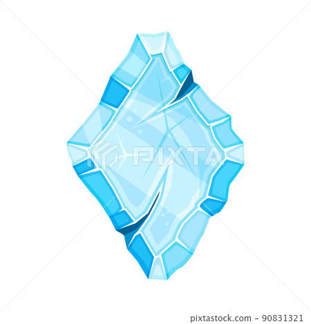Blue Rhombus Ice Shaped Element for Game and Web Design Vector Illustration Blue Rhombus Ice Shaped Element for Game and Web Design Vector Illustration 90831321