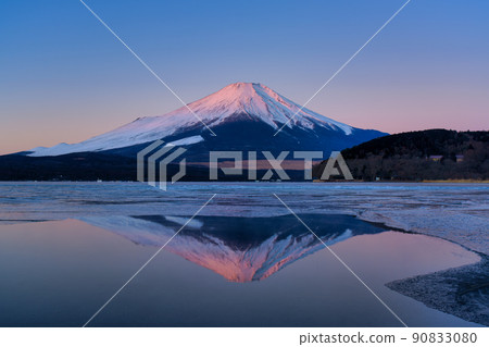 “山梨縣”紅富士,倒富士“山中湖” “山梨縣”紅富士,倒富士“山中湖” 90833080