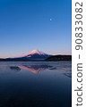"Yamanashi Prefecture" Red Fuji, Upside-down Fuji "Lake Yamanaka" 90833082