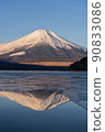 "Yamanashi Prefecture" Red Fuji, Upside-down Fuji "Lake Yamanaka" 90833086