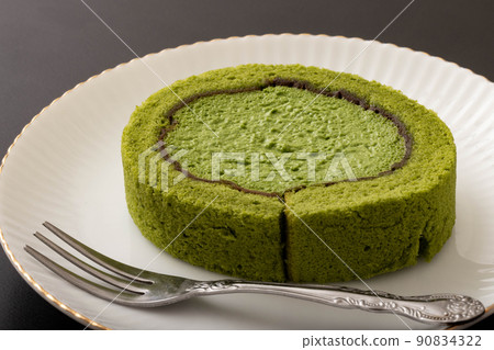 抹茶卷蛋糕 抹茶卷蛋糕 90834322