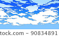  Blue sky and clouds 90834891