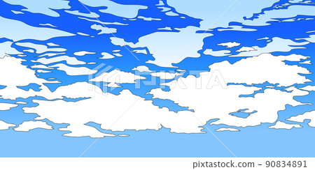  Blue sky and clouds 90834891