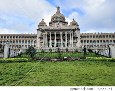 The state legislative building called Vidhana Soudha in the Karnataka state capital Bangalore The state legislative building called Vidhana Soudha in the Karnataka state capital Bangalore 90835961