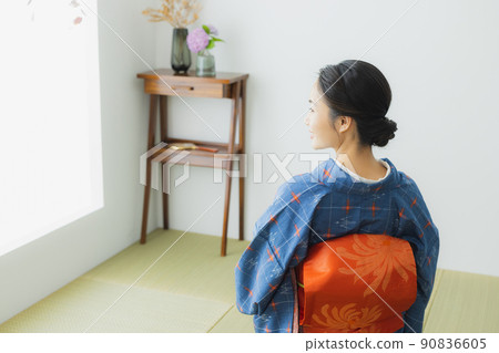 格子圖案日式房間小紋 格子圖案日式房間小紋 90836605