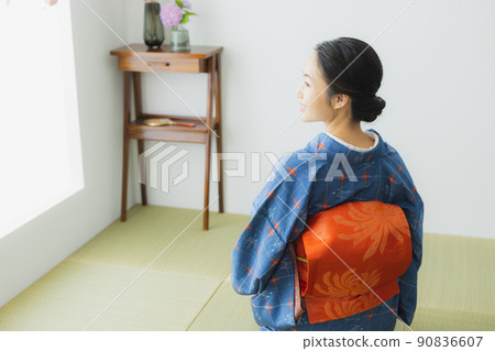 Komon with a lattice pattern Japanese-style room 90836607