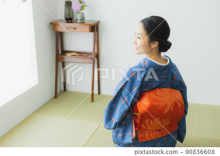 格子圖案日式房間小紋 格子圖案日式房間小紋 90836608