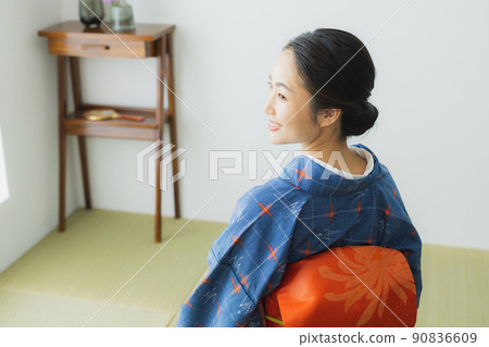 格子圖案日式房間小紋 格子圖案日式房間小紋 90836609
