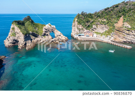 鳥瞰“千葉縣”千葉縣的島嶼，浮島（Kyonan Town） 90836870