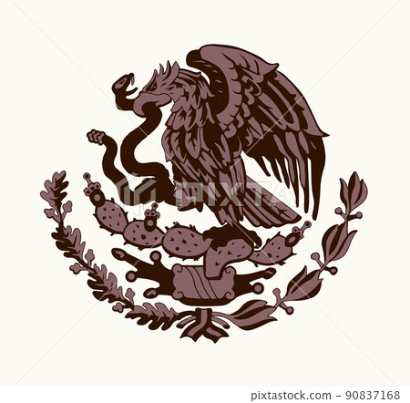 Symbol from the flag of Mexico. Vector drawing sign Symbol from the flag of Mexico. Vector drawing sign 90837168