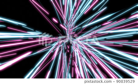 VJ Neon Cyberpunk Line 鐳射藍紫【還有一個版本】 90839529