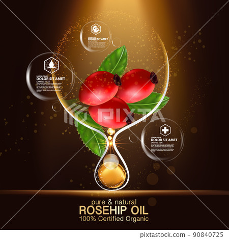 Rose hip oil natural cosmetic skin care 90840725