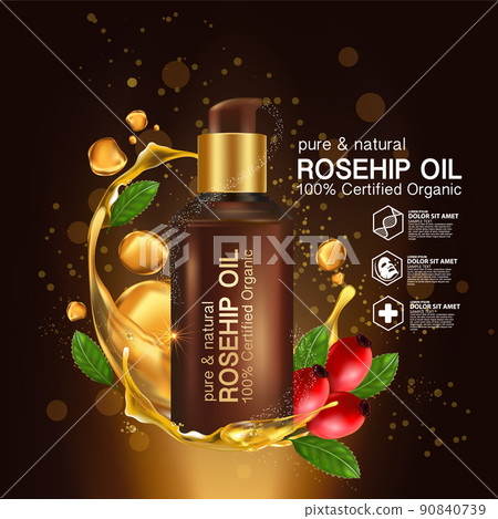 Rose hip oil natural cosmetic skin care 90840739
