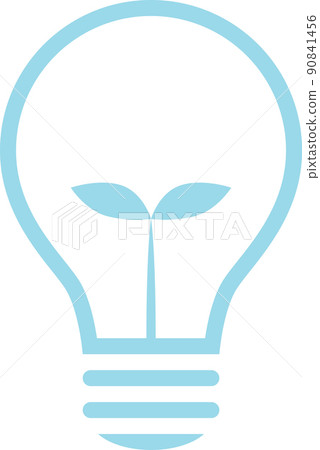 Simple light bulb illustration icon eco Simple light bulb illustration icon eco 90841456
