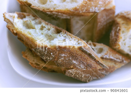 Appetizing French baguette Appetizing French baguette 90841601
