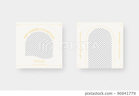 Minimalist fashion social media post. Trendy editable social media post template. Vector illustration. Minimalist fashion social media post. Trendy editable social media post template. Vector illustration. 90841779