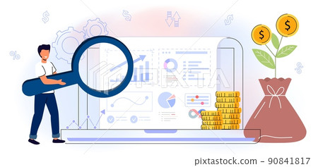 Budget planning Concept finance accounting Calculation financial income 90841817
