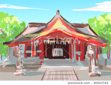 Background of the about shrine 90842584