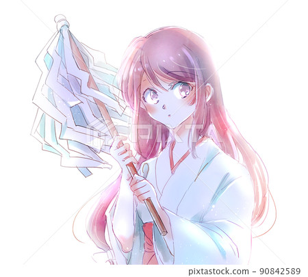 A shrine maiden who has money A shrine maiden who has money 90842589