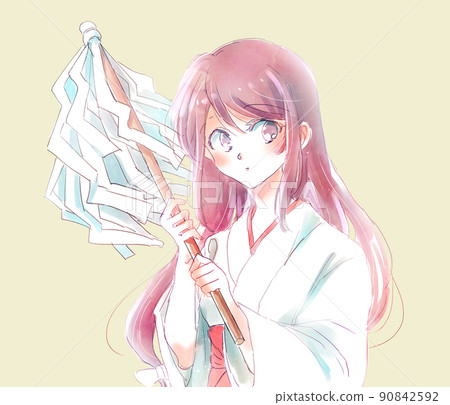 A shrine maiden who has money A shrine maiden who has money 90842592