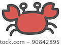 螃蟹的變形插圖 90842895