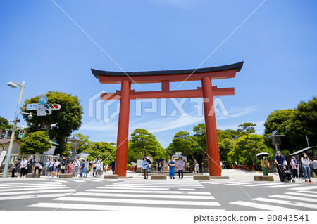 鶴岡八幡宮鳥居山之鳥居 90843541