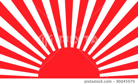 Rising sun flag pattern 90845079