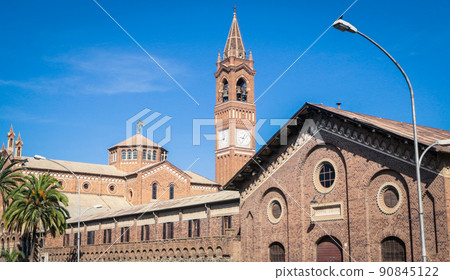 Old Brick Building of the Church of Our Lady of the Rosary in Asmara, Eritrea Old Brick Building of the Church of Our Lady of the Rosary in Asmara, Eritrea 90845122