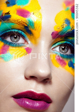 Beautiful woman face Beautiful woman face 90845382