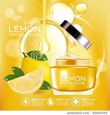 lemon fruit Serum Moisture Skin Care Cosmetic. 90845449