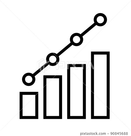 Chart and bar chart icons 90845688