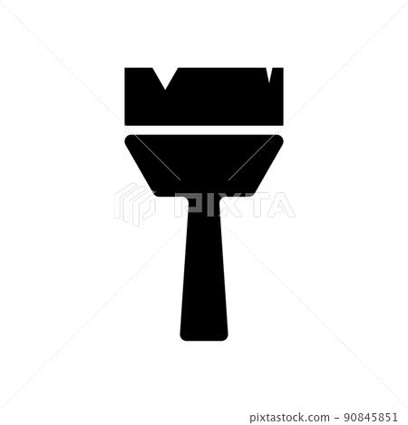 畫筆剪影圖標 90845851