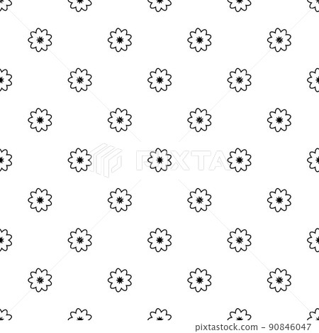 Seamless floral pattern vector flower shape doodle plant abstract texture background illustration for digital paper and print materials. Seamless floral pattern vector flower shape doodle plant abstract texture background illustration for digital paper and print materials. 90846047