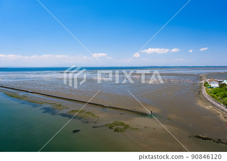 千葉縣木更津海岸 黃金周熱鬧非凡的木更津海岸 Shiohiwari 狩獵場和東京灣 90846120