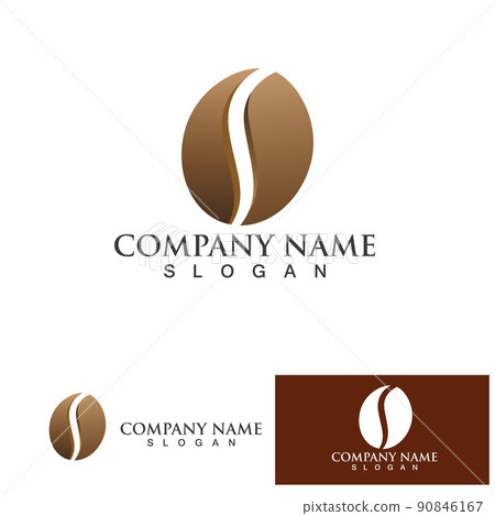 coffee bean icon vector 90846167