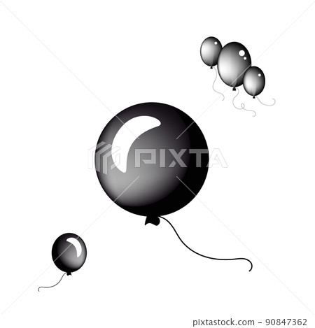 Balloon icon on white background Balloon icon on white background 90847362