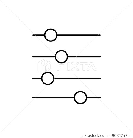 Web Filter Icon, Level Regulator Symbol, Control Sign 90847573