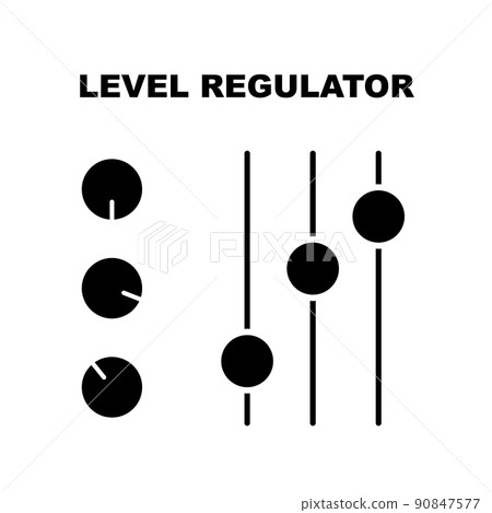 Web Filter Icon, Level Regulator Symbol, Control Sign 90847577
