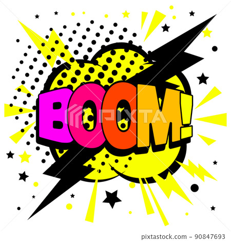 Boom Comic Rainbow Text 90847693