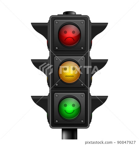 Vector 3d Realistic Road Traffic Lights Isolated. Stop, Wait, Go Signals. Safety Rules Concept, Design Template. Stoplight, Turned On Traffic Lights with Red, Yellow, Green Light. Infographic Vector 3d Realistic Road Traffic Lights Isolated. Stop, Wait, Go Signals. Safety Rules Concept, Design Template. Stoplight, Turned On Traffic Lights with Red, Yellow, Green Light. Infographic 90847927