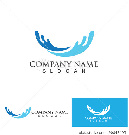 water wave logo design template water wave logo design template 90848495