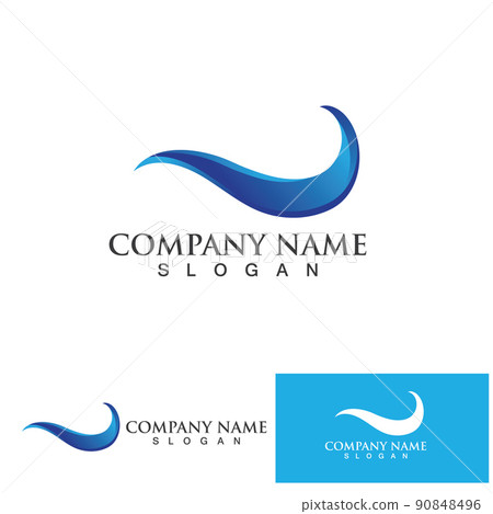 water wave logo design template water wave logo design template 90848496