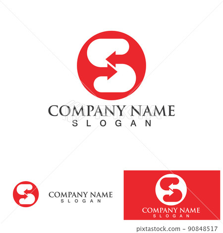 Business corporate letter S logo design vector. - Stock Illustration ...