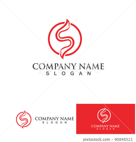 Business corporate letter S logo design vector. - Stock Illustration ...