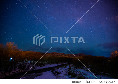 Hokkaido starry sky 90850087